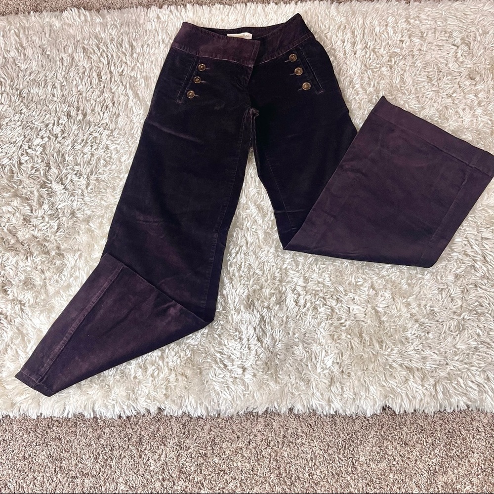 London Jeans, straight cut purple corduroy